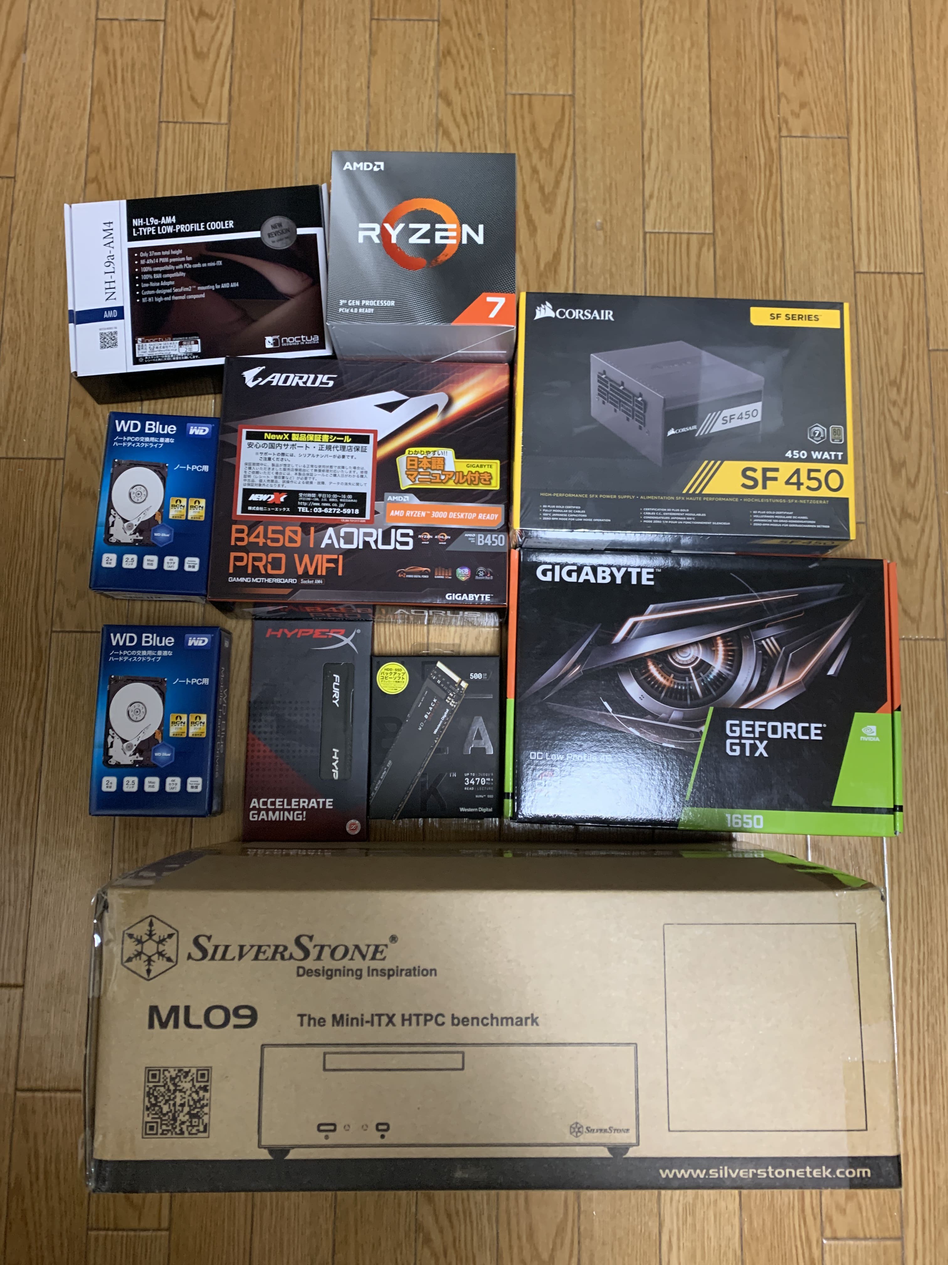 自作PC Ryzen7 3700X RTX2080Sﾒﾓﾘ16GB SSD512